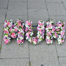 MUM Loose Pink and White