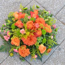  Orange and Green Posy