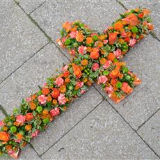 Orange and Green 3ft Cross