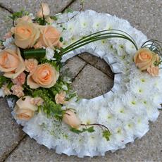 Peach Based Wreath
