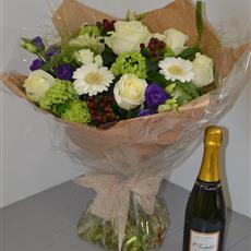 Winter Chic Hand Tied with Champagne