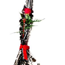 Single Kiss Red Rose