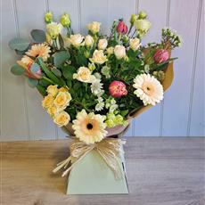 Cheerful Gerbera Hand Tied