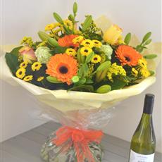 Sunshine Hand Tied with White Wine