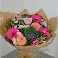 Peach and Pink Autumn Handtied