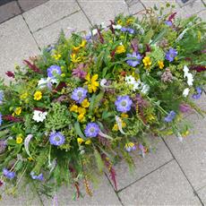 Hedgerow Flower Casket Spray