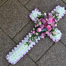 Pink and White Cross