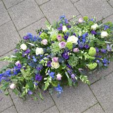 Cottage Garden Casket Spray