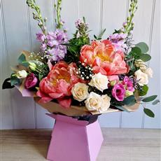Peony Blush Hand-Tied