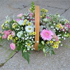 Meadow style flower basket