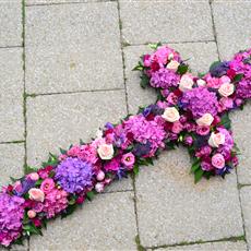 Garden Style Pink and Mauve Cross