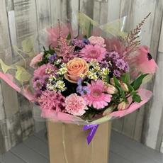 Pink Flourish Hand Tied