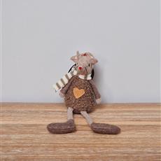 Sitting Fabric Mouse dangle legs