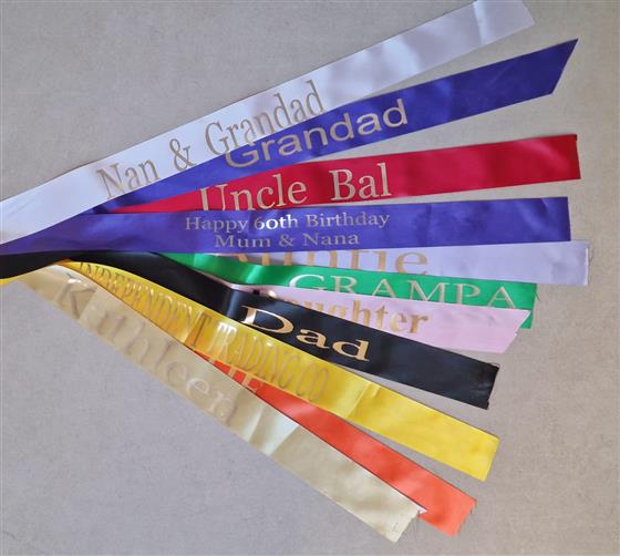 Ribbon Sashes