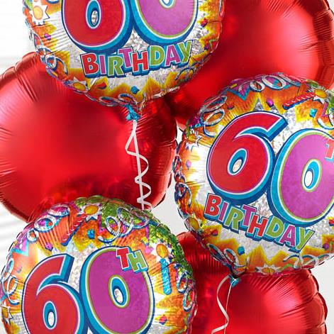 60th Birthday Balloon Bouquet